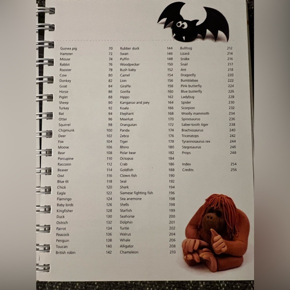 A Firefly Book: 100 Fondant Animal Cake Toppers Spiral Bound Book - Picture 5 of 7